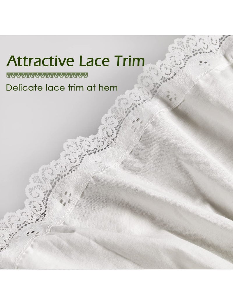 BEAUTELICATE Women 100% Cotton Skirt 3 Tiered A-Line Retro Medieval Skirt - Image 3